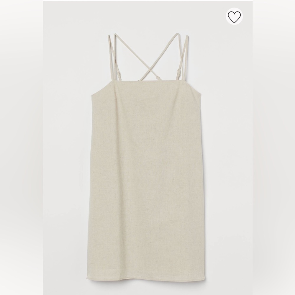 H&M linen mini dress size XL